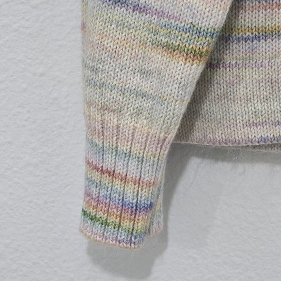 J. Crew Space Dyed Boxy Crewneck Knit Sweater Medium - Picture 2 of 5